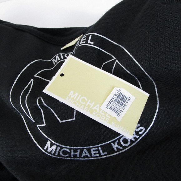 MICHAEL Michael Kors Plus Size Black Silver Velvet Velour Full Zip Jacket 3X - Picture 9 of 12